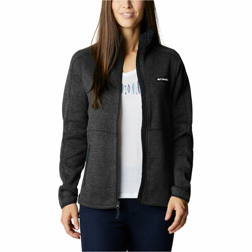 COLUMBIA W SWEATER WEATHER FULL ZIP negro