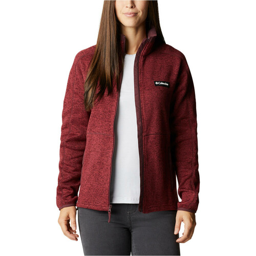 COLUMBIA W SWEATER WEATHER FULL ZIP marron