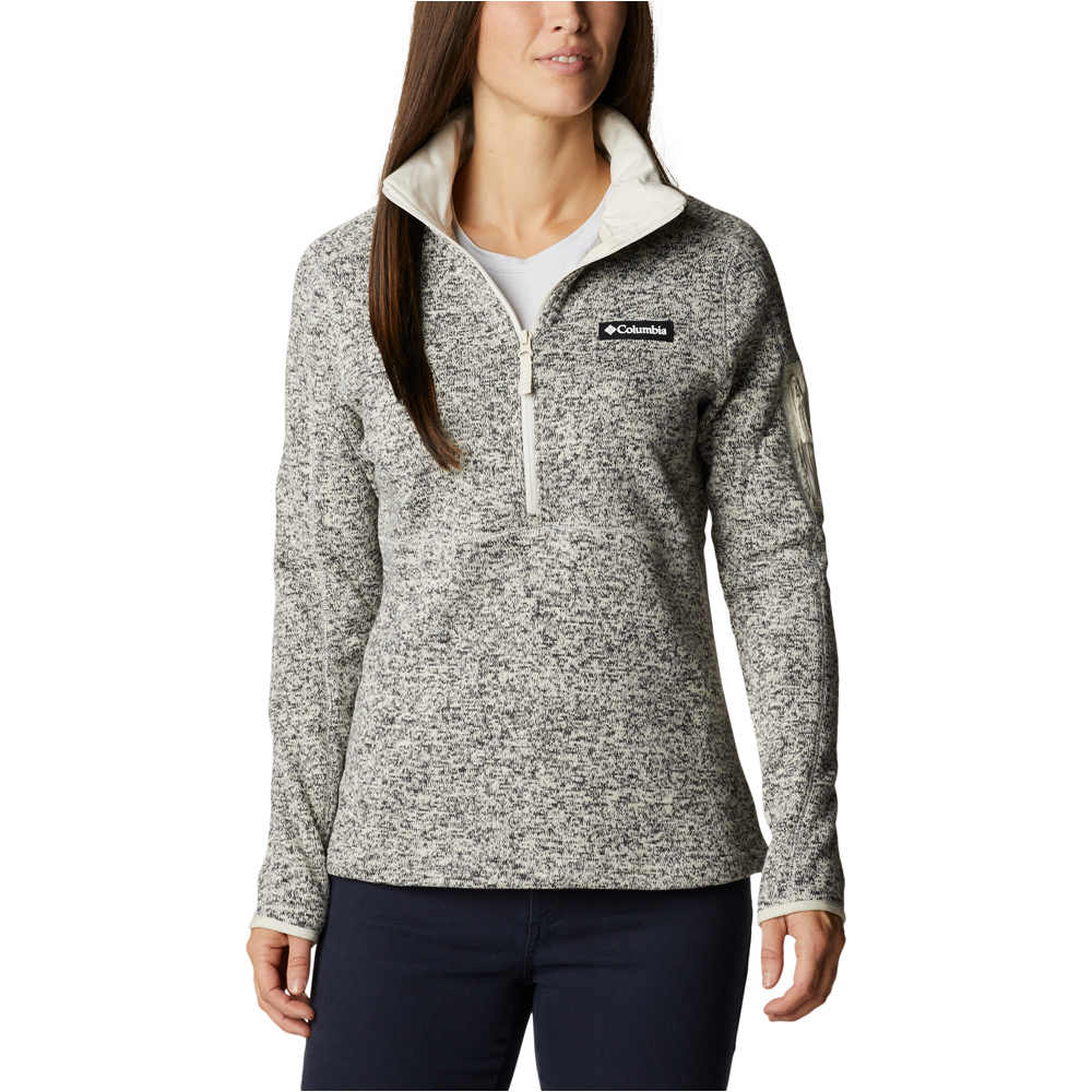 Columbia forro polar mujer Columbia W Sweater Weather 1/2 Zip vista frontal Columbia forro polar mujer Columbia W Sweater Weather 1/2 Zip vista frontal