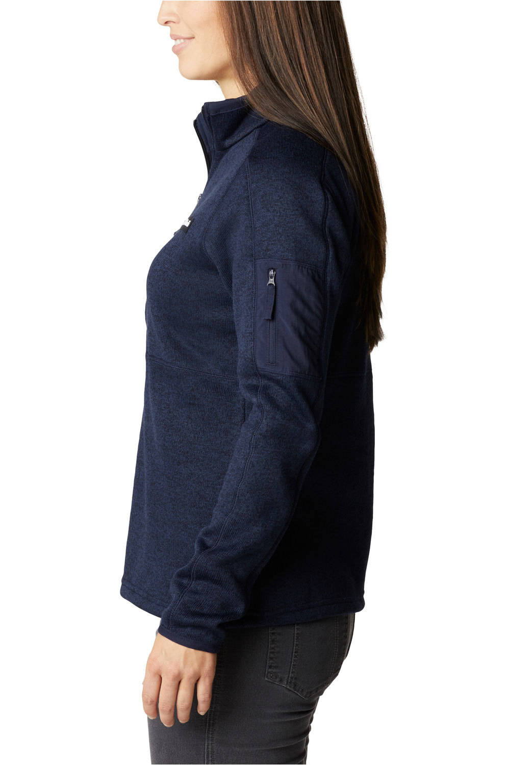Columbia forro polar mujer Columbia W Sweater Weather 1/2 Zip vista frontal Columbia forro polar mujer Columbia W Sweater Weather 1/2 Zip vista frontal