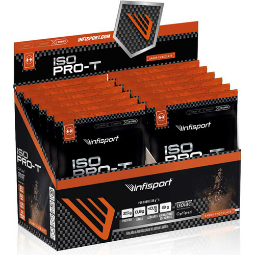 INFISPORT CAJA ISO PRO-T 30G CHOCO 16 UDS