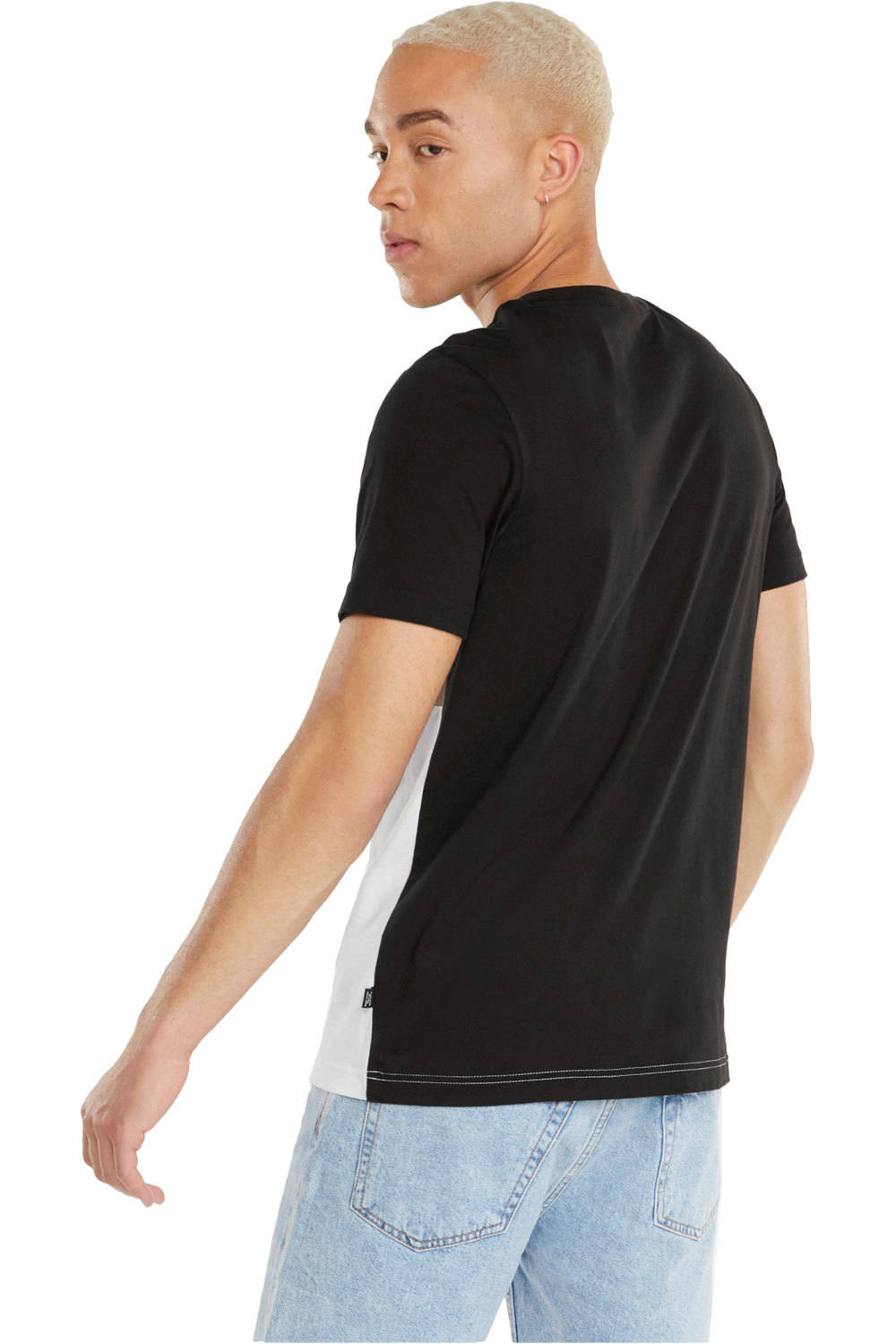 Puma camiseta manga corta hombre Puma ESS+ Colorblock Tee Puma vista trasera Puma camiseta manga corta hombre Puma ESS+ Colorblock Tee Puma vista trasera