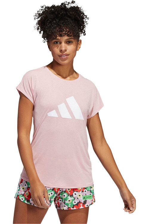 ADIDAS 3 BAR TEE rosa