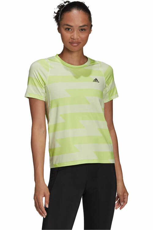 ADIDAS RN FAST AOP TEE morado