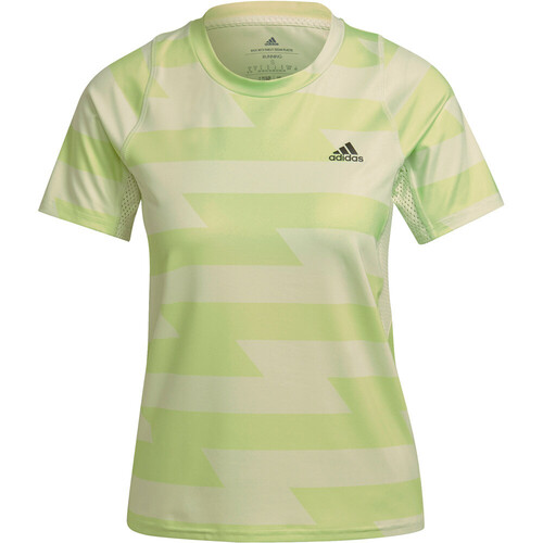 ADIDAS RN FAST AOP TEE morado