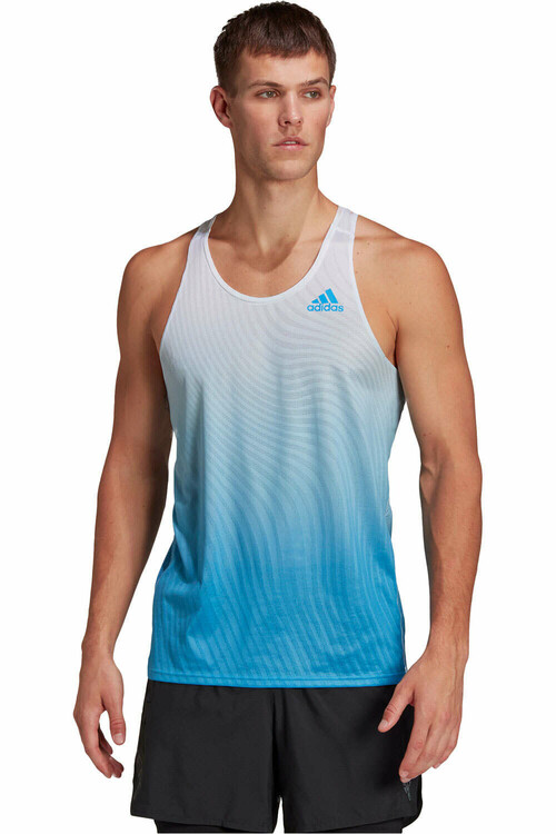 ADIDAS ADIZERO SINGLET azul