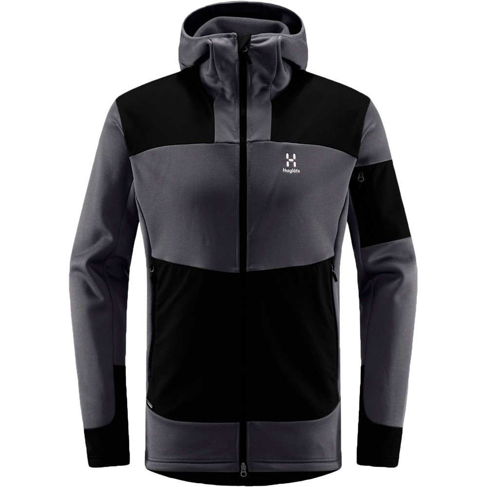 Haglofs forro polar hombre Haglofs Astral Hood Men vista frontal Haglofs forro polar hombre Haglofs Astral Hood Men vista frontal