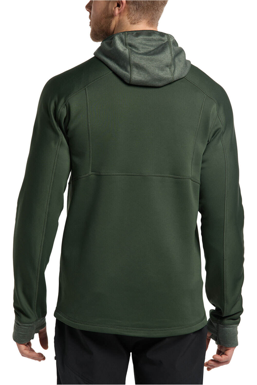 Haglofs forro polar hombre Haglofs Betula Hood Men VE vista trasera Haglofs forro polar hombre Haglofs Betula Hood Men VE vista trasera