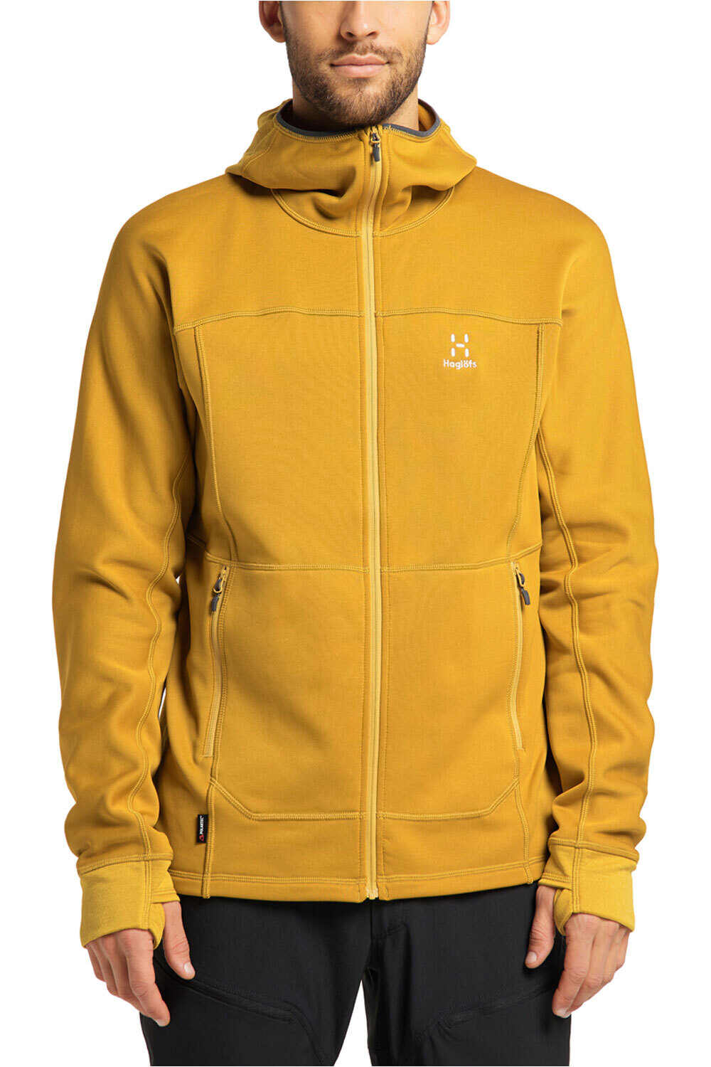Haglofs forro polar hombre Haglofs Betula Hood Men vista frontal Haglofs forro polar hombre Haglofs Betula Hood Men vista frontal