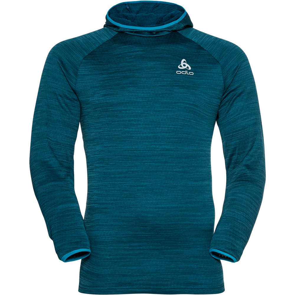 Odlo camiseta técnica manga larga hombre Odlo Hoody midlayer RUN EASY WARM vista frontal Odlo camiseta técnica manga larga hombre Odlo Hoody midlayer RUN EASY WARM vista frontal