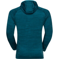 Odlo camiseta técnica manga larga hombre Odlo Hoody midlayer RUN EASY WARM vista trasera Odlo camiseta técnica manga larga hombre Odlo Hoody midlayer RUN EASY WARM vista trasera
