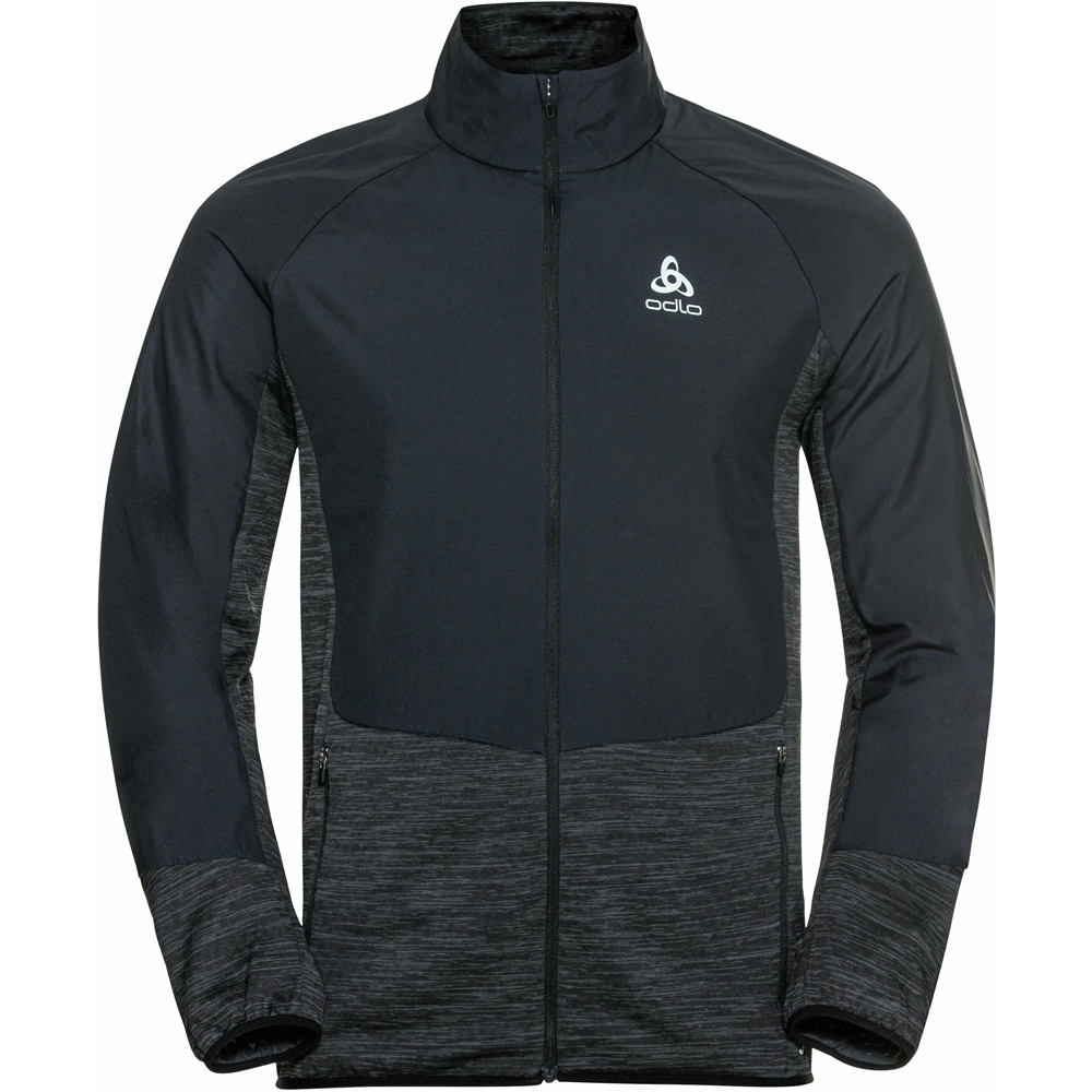 Odlo CHAQUETA RUNNING HOMBRE Odlo Jacket RUN EASY WARM HYBRID vista frontal Odlo CHAQUETA RUNNING HOMBRE Odlo Jacket RUN EASY WARM HYBRID vista frontal