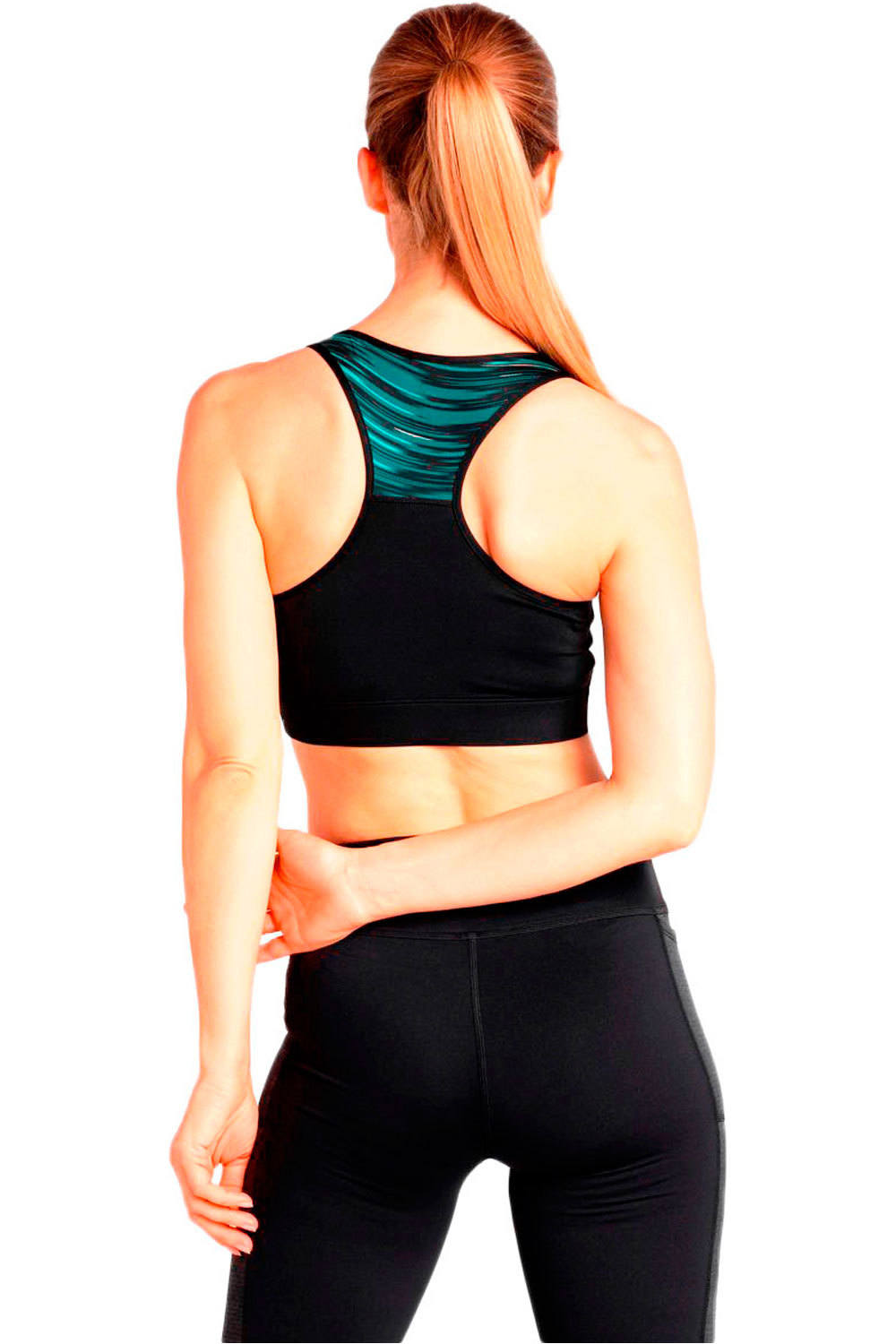 Odlo body running mujer Odlo Bralette ESSENTIAL PRINT vista trasera Odlo body running mujer Odlo Bralette ESSENTIAL PRINT vista trasera