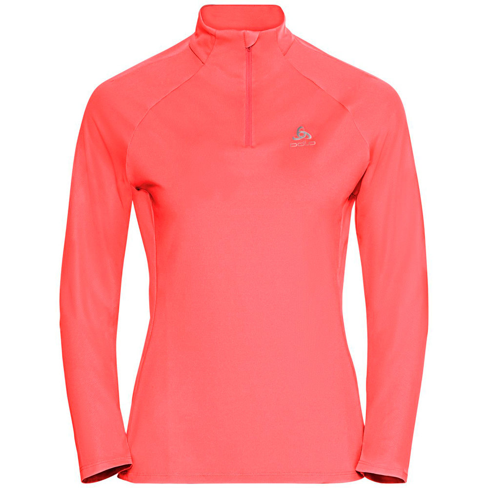 Odlo camiseta técnica manga larga mujer Odlo Midlayer 1/2 zip ESSENTIAL CERAMIWARM vista detalle Odlo camiseta técnica manga larga mujer Odlo Midlayer 1/2 zip ESSENTIAL CERAMIWARM vista detalle