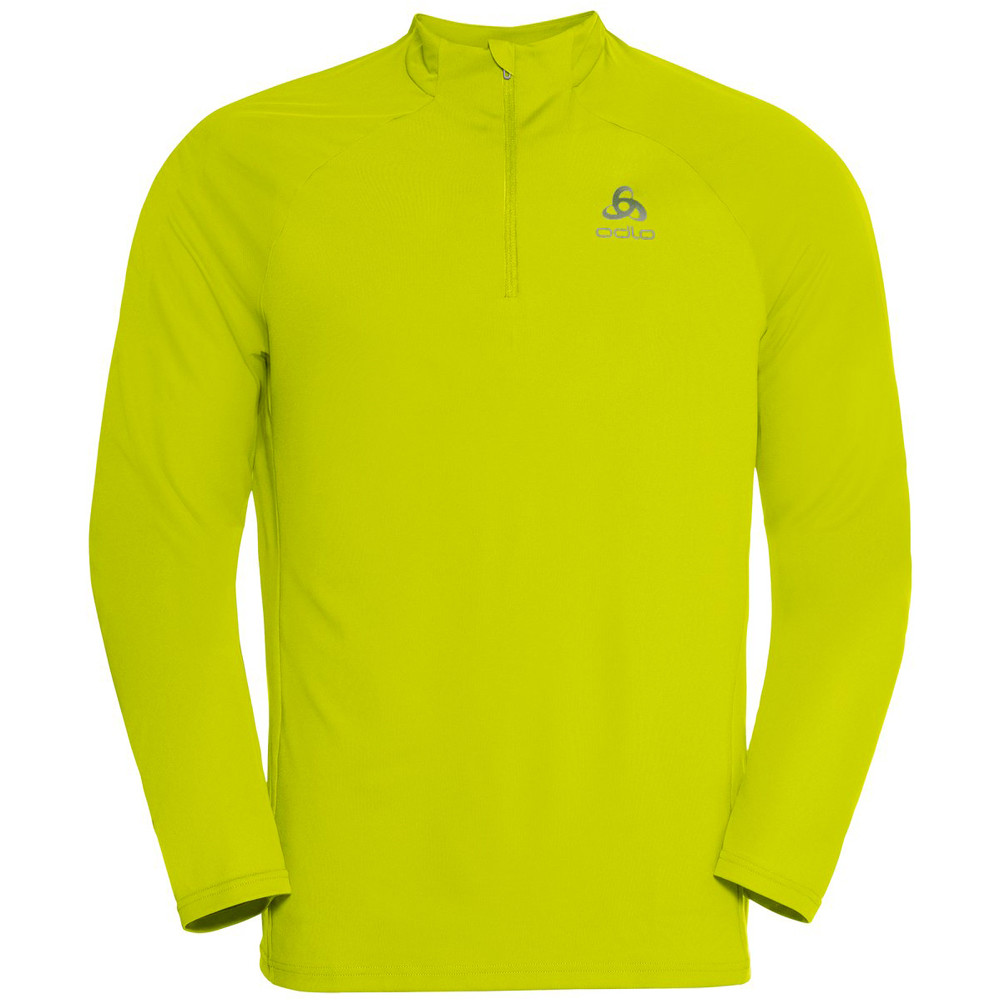 Odlo camiseta técnica manga larga hombre Odlo Midlayer 1/2 zip ESSENTIAL CERAMIWARM vista frontal Odlo camiseta técnica manga larga hombre Odlo Midlayer 1/2 zip ESSENTIAL CERAMIWARM vista frontal