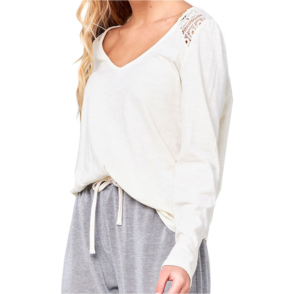 Rip Curl camiseta manga larga mujer Rip Curl NOLA LONG SLEEVE TEE vista detalle Rip Curl camiseta manga larga mujer Rip Curl NOLA LONG SLEEVE TEE vista detalle