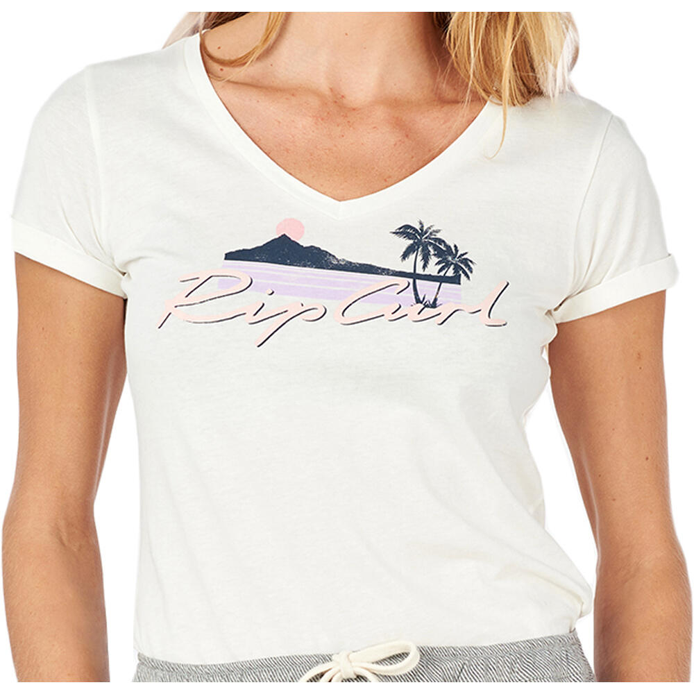 Rip Curl camiseta manga corta mujer Rip Curl BASIC V TEE 03 Rip Curl camiseta manga corta mujer Rip Curl BASIC V TEE 03