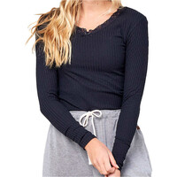 Rip Curl camiseta manga larga mujer Rip Curl BELLO V TEE  RIB ML vista detalle Rip Curl camiseta manga larga mujer Rip Curl BELLO V TEE  RIB ML vista detalle