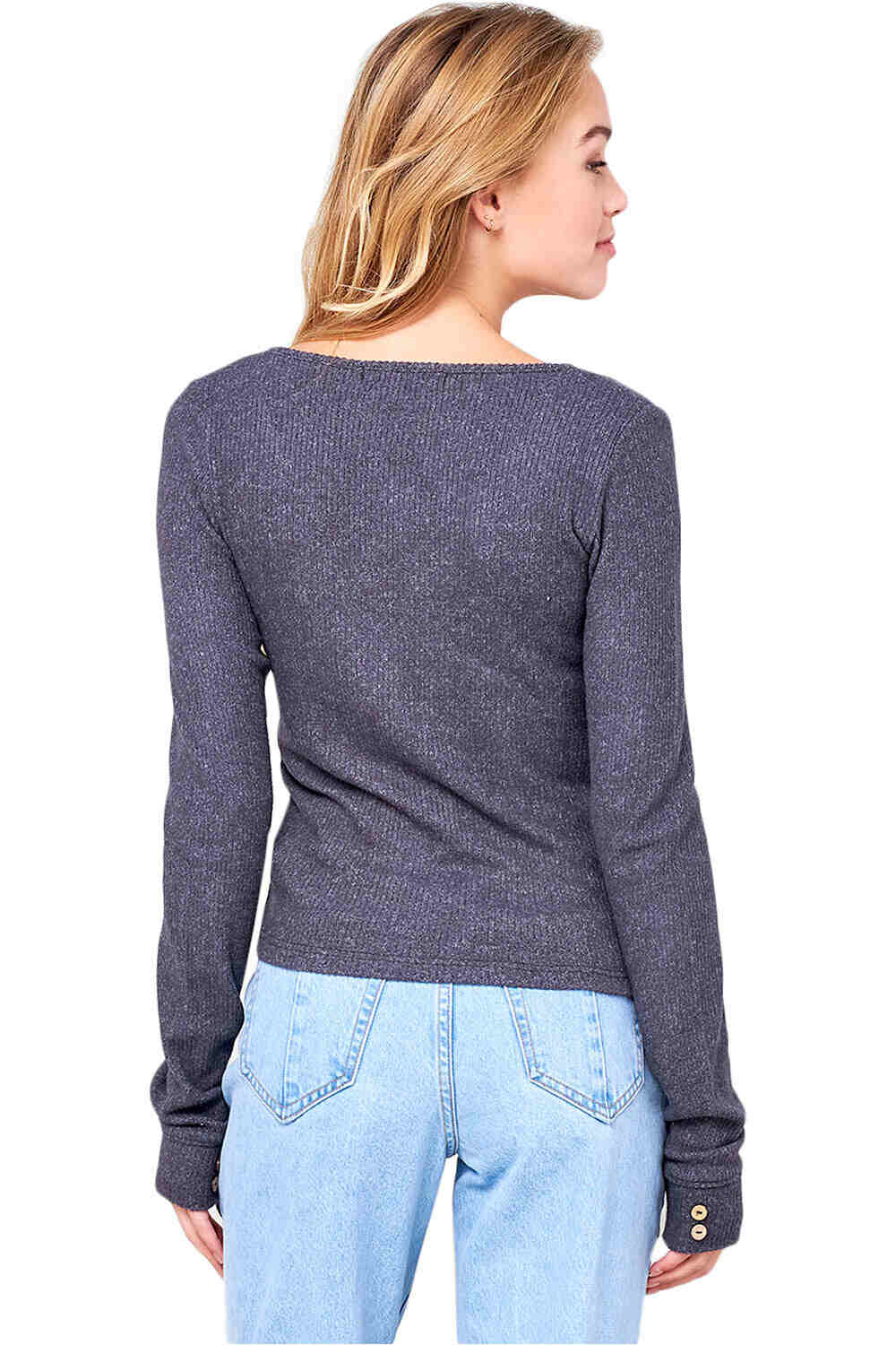 Rip Curl camiseta manga larga mujer Rip Curl COSY LS V TEE vista trasera Rip Curl camiseta manga larga mujer Rip Curl COSY LS V TEE vista trasera