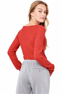 Rip Curl camiseta manga larga mujer Rip Curl COSY LS V TEE RO vista trasera Rip Curl camiseta manga larga mujer Rip Curl COSY LS V TEE RO vista trasera