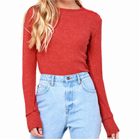 Rip Curl camiseta manga larga mujer Rip Curl COSY LS CREW TEE vista detalle Rip Curl camiseta manga larga mujer Rip Curl COSY LS CREW TEE vista detalle