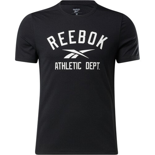 REEBOK WOR POLY GRAPHIC SS TEE negro