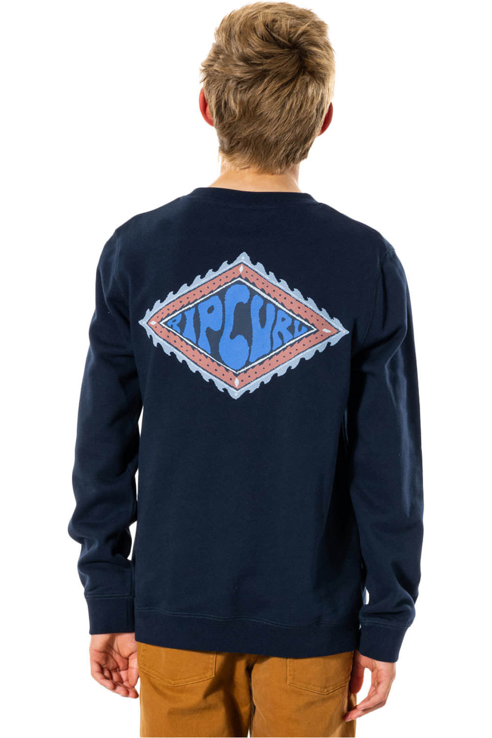 Rip Curl sudadera niño Rip Curl SWC DIAMOND CREW-BOY vista trasera Rip Curl sudadera niño Rip Curl SWC DIAMOND CREW-BOY vista trasera