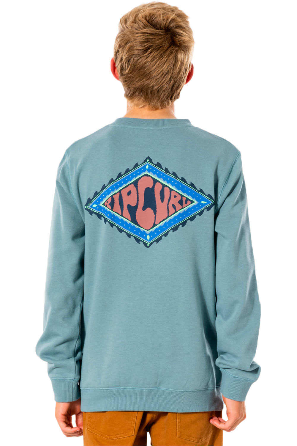 Rip Curl sudadera niño Rip Curl SWC DIAMOND CREW-BOY vista trasera Rip Curl sudadera niño Rip Curl SWC DIAMOND CREW-BOY vista trasera