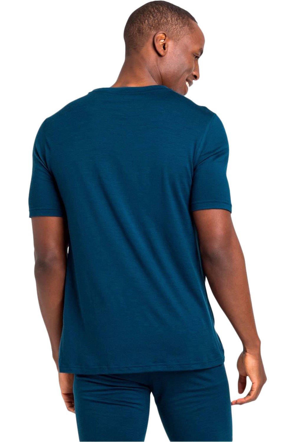 Odlo camiseta térmica manga corta hombre Odlo BL TOP Crew neck s/s MERINO 200 vista trasera Odlo camiseta térmica manga corta hombre Odlo BL TOP Crew neck s/s MERINO 200 vista trasera