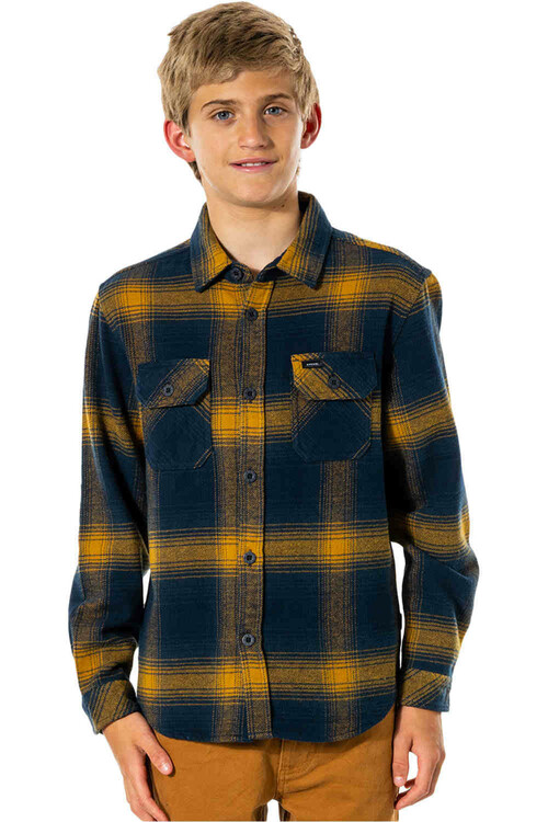 RIP CURL COUNT L/S SHIRT-BOY amarillo