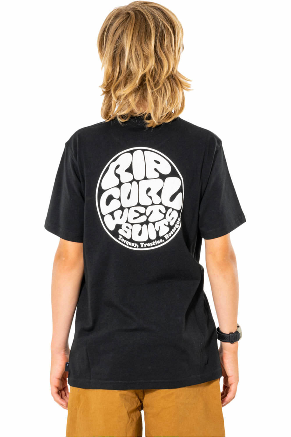 Rip Curl camiseta manga corta niño Rip Curl WETSUIT ICON TEE -BOY vista trasera Rip Curl camiseta manga corta niño Rip Curl WETSUIT ICON TEE -BOY vista trasera
