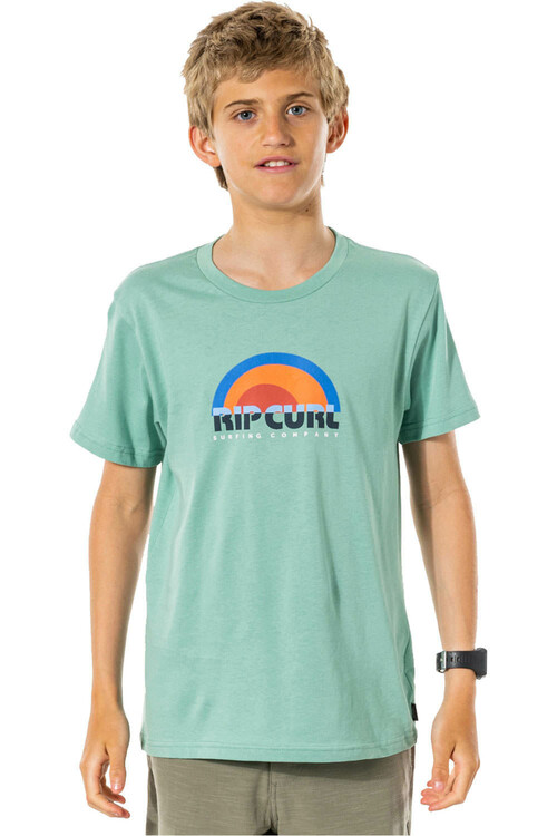 RIP CURL SURF REVIVAL DECAL TEE-BY verde