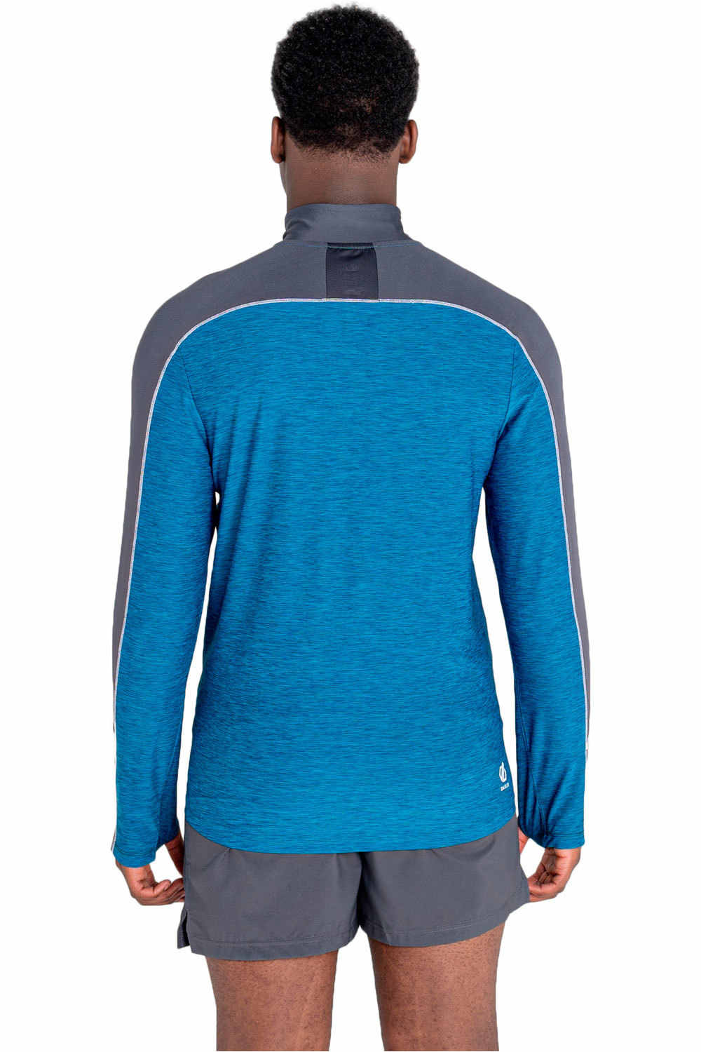 Dare2b camisetas trail running manga larga hombre Dare2b Power Up Jersey vista trasera Dare2b camisetas trail running manga larga hombre Dare2b Power Up Jersey vista trasera
