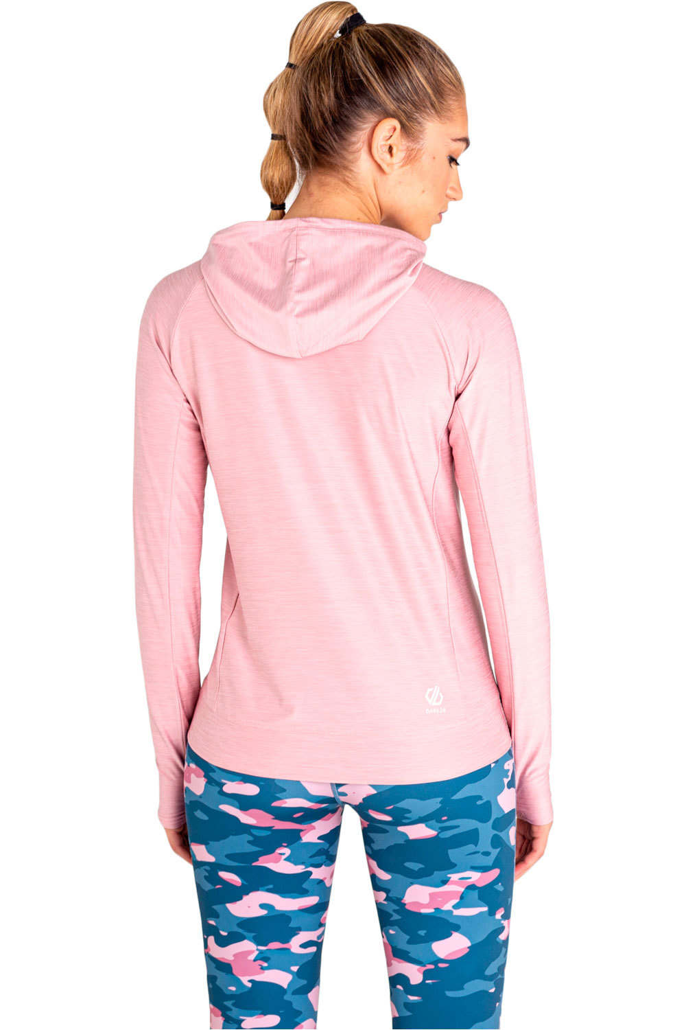 Dare2b camisetas trail running manga larga mujer Dare2b Sprint Cty Hoodie vista trasera Dare2b camisetas trail running manga larga mujer Dare2b Sprint Cty Hoodie vista trasera