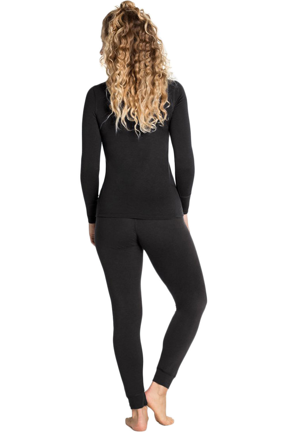 Odlo camiseta térmica manga larga mujer Odlo Set long MERINO 200 vista trasera Odlo camiseta térmica manga larga mujer Odlo Set long MERINO 200 vista trasera