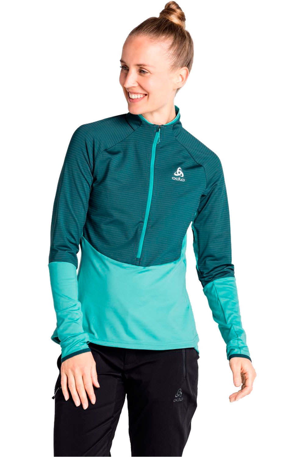 Odlo forro polar mujer Odlo Midlayer 1/2 zip SESVENNA SL vista frontal Odlo forro polar mujer Odlo Midlayer 1/2 zip SESVENNA SL vista frontal