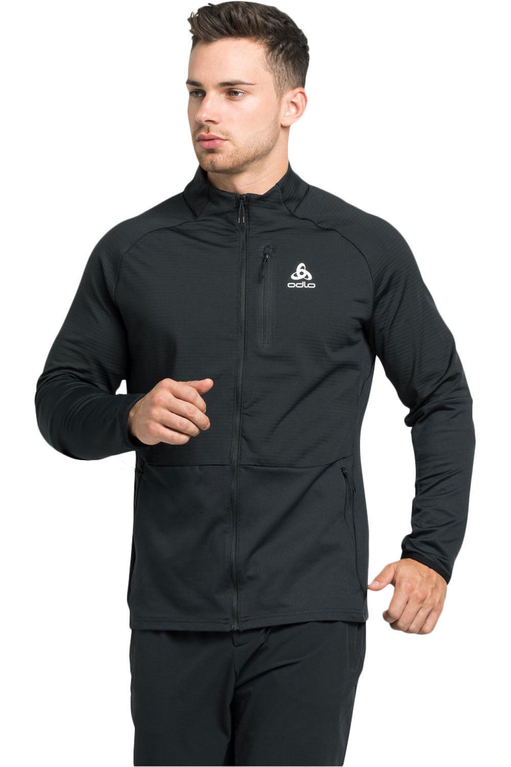 Odlo forro polar hombre Odlo Midlayer full zip SESVENNA SL vista frontal Odlo forro polar hombre Odlo Midlayer full zip SESVENNA SL vista frontal