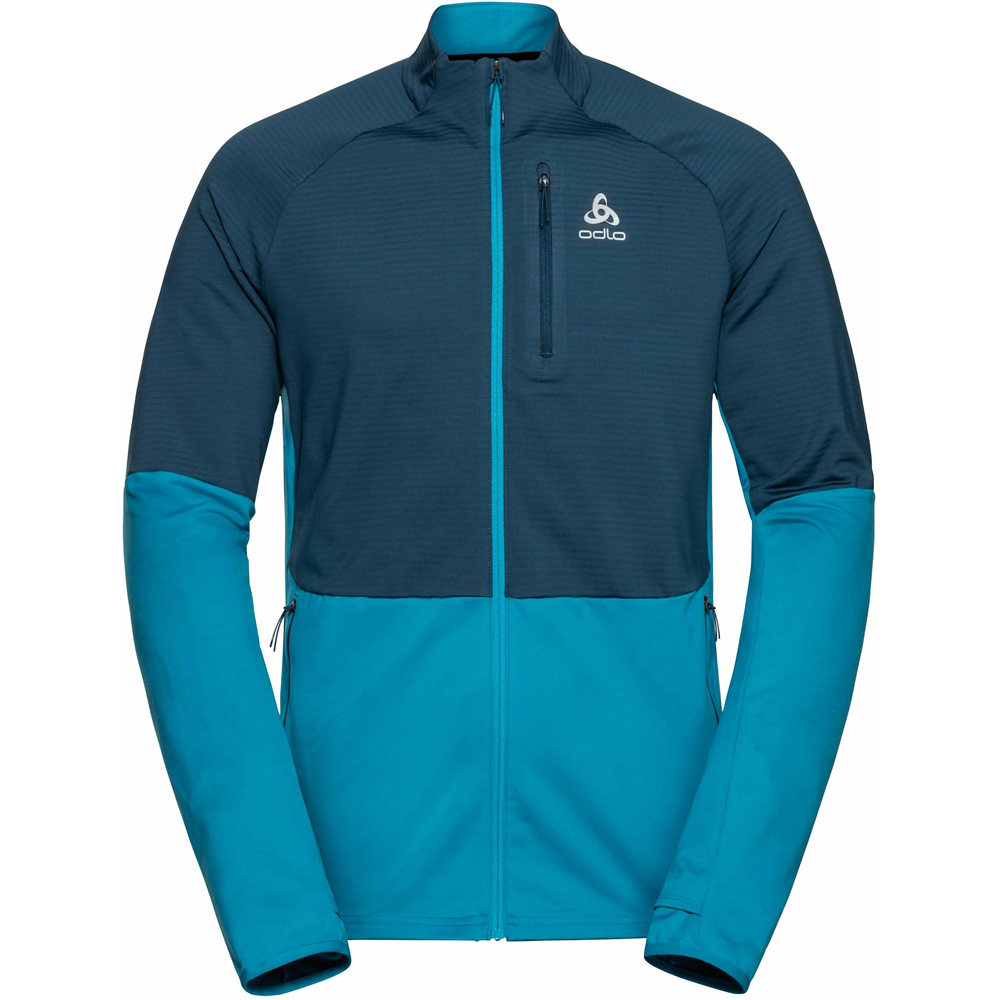 Odlo forro polar hombre Odlo Midlayer full zip SESVENNA SL vista frontal Odlo forro polar hombre Odlo Midlayer full zip SESVENNA SL vista frontal