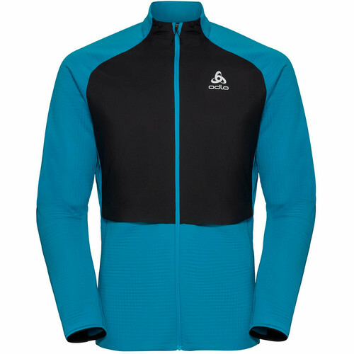 ODLO MIDLAYER FULL ZIP SESVENNA HYBRID S-THER azul