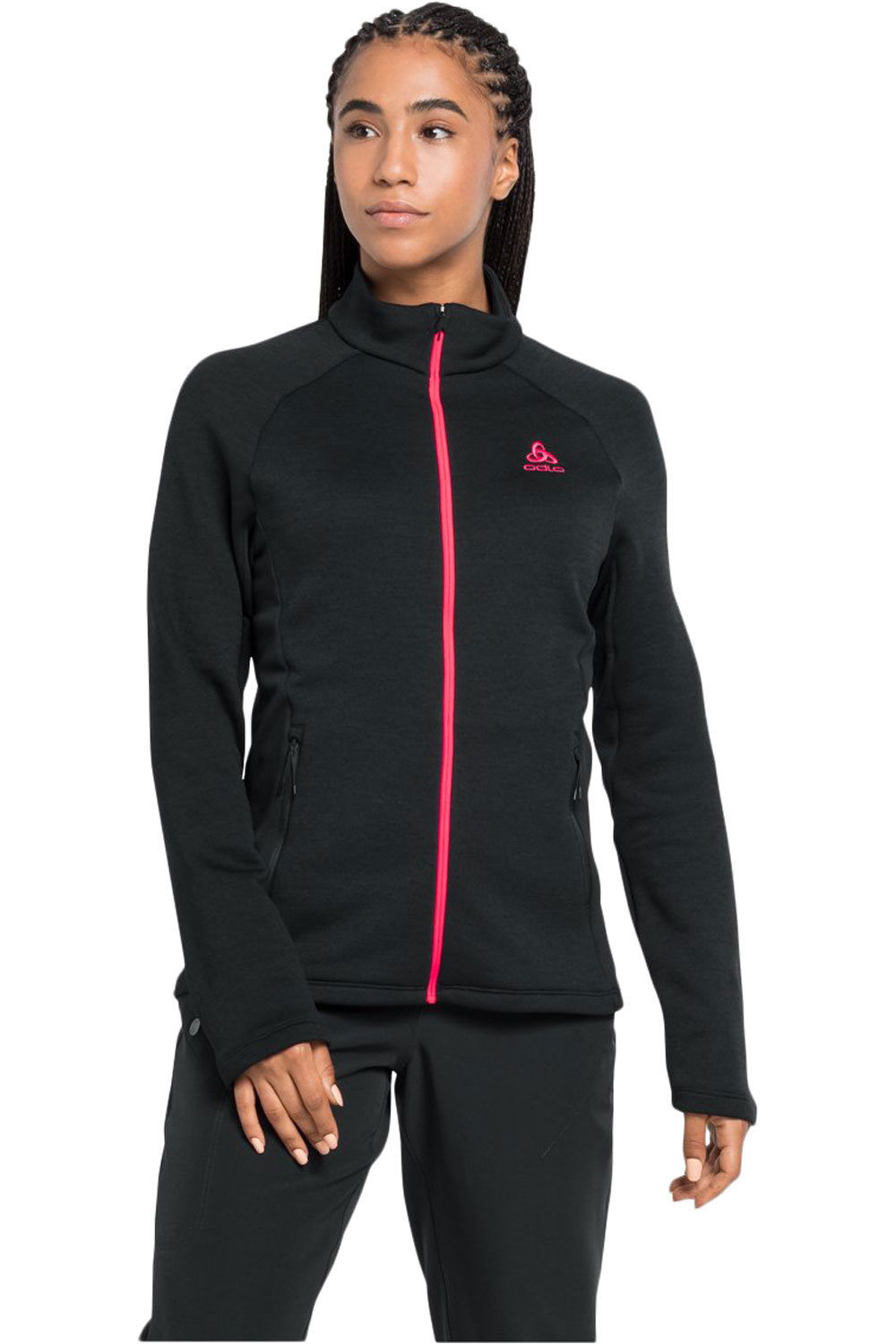 Odlo forro polar mujer Odlo Midlayer full zip BERRA MERINO vista frontal Odlo forro polar mujer Odlo Midlayer full zip BERRA MERINO vista frontal