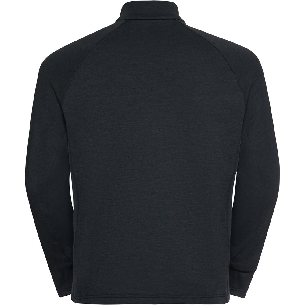 Odlo forro polar hombre Odlo Midlayer full zip BERRA MERINO vista trasera Odlo forro polar hombre Odlo Midlayer full zip BERRA MERINO vista trasera