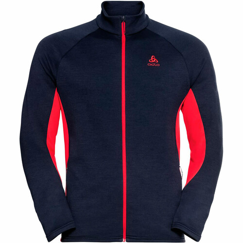 ODLO MIDLAYER FULL ZIP BERRA MERINO A azul