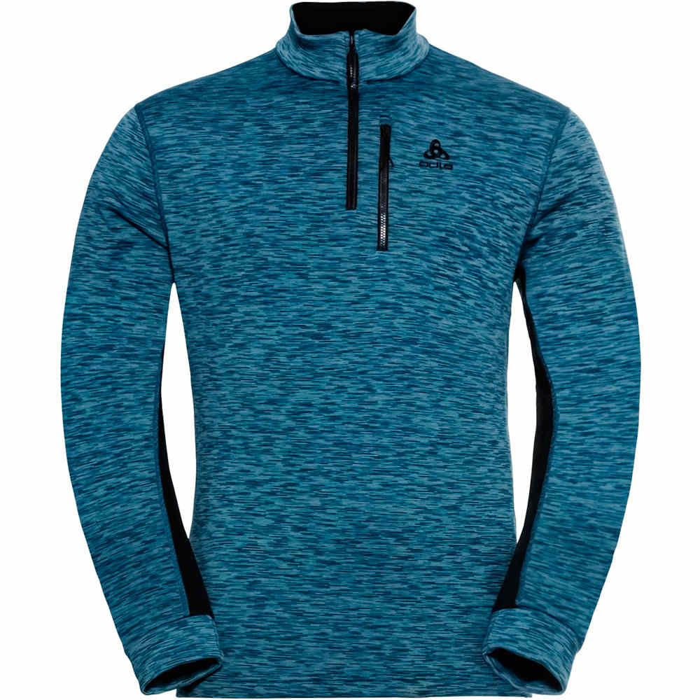 Odlo forro polar hombre Odlo Midlayer 1/2 zip BERRA SL vista frontal Odlo forro polar hombre Odlo Midlayer 1/2 zip BERRA SL vista frontal