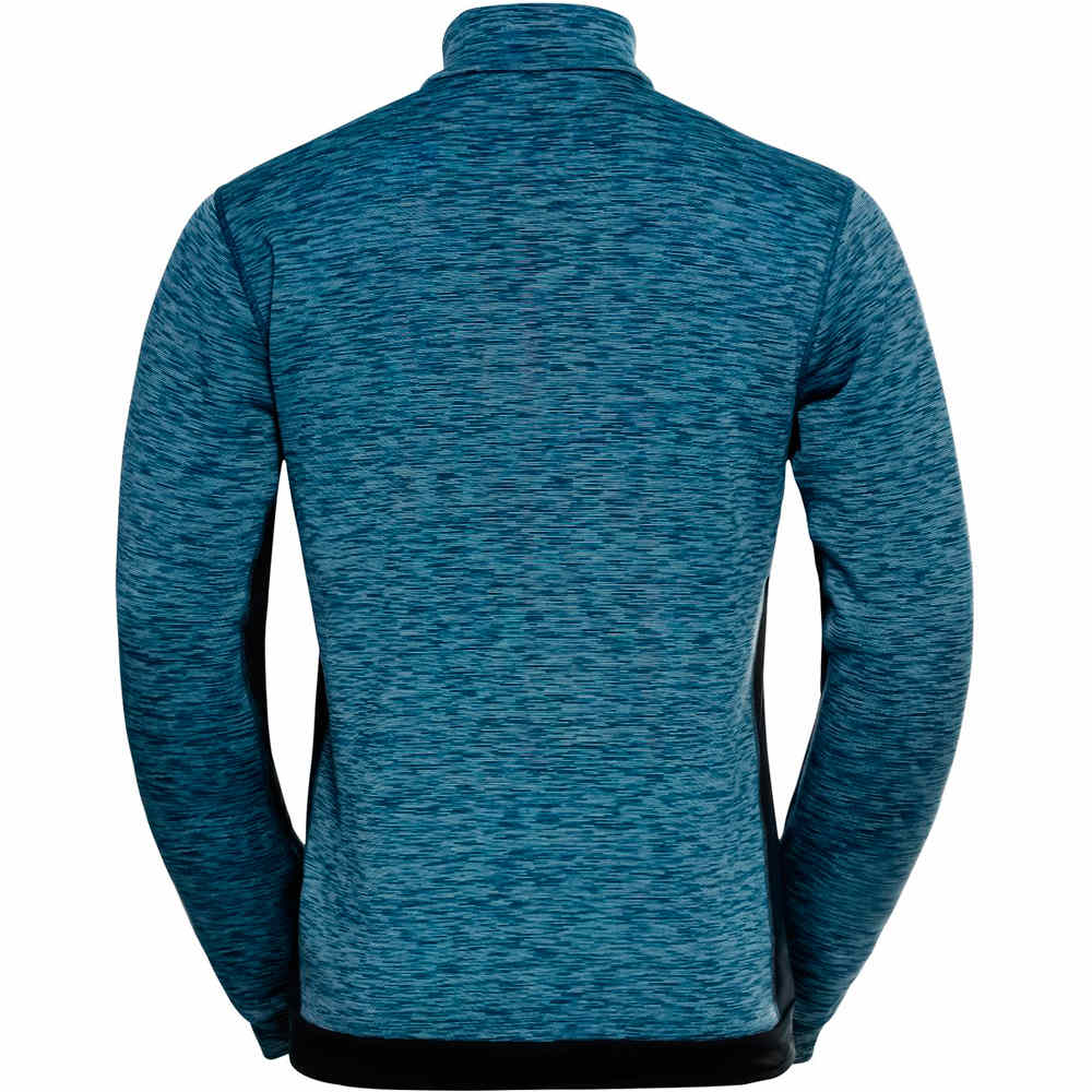 Odlo forro polar hombre Odlo Midlayer 1/2 zip BERRA SL vista trasera Odlo forro polar hombre Odlo Midlayer 1/2 zip BERRA SL vista trasera