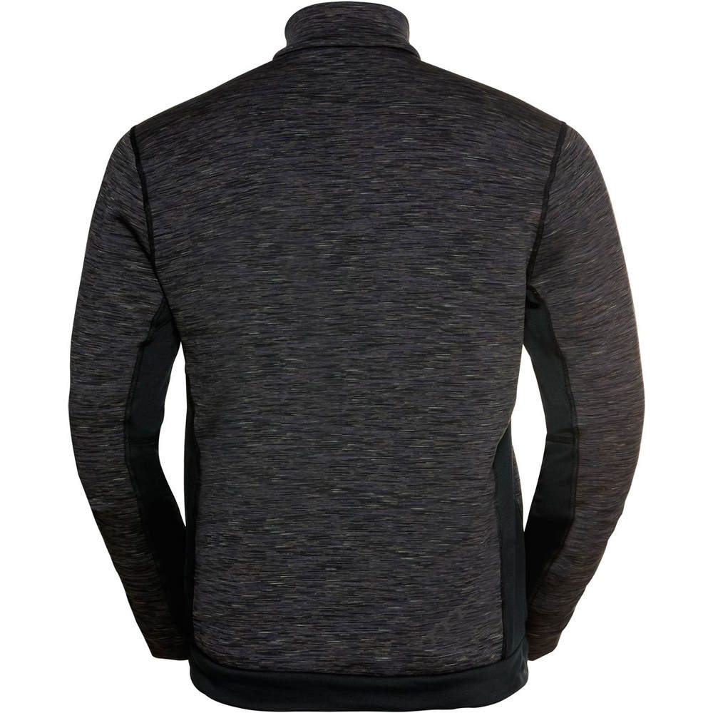 Odlo forro polar hombre Odlo Midlayer 1/2 zip BERRA SL vista trasera Odlo forro polar hombre Odlo Midlayer 1/2 zip BERRA SL vista trasera