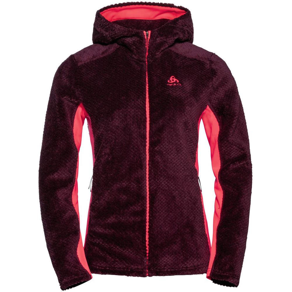 Odlo forro polar mujer Odlo Hoody midlayer full zip BERRA COSY vista frontal Odlo forro polar mujer Odlo Hoody midlayer full zip BERRA COSY vista frontal