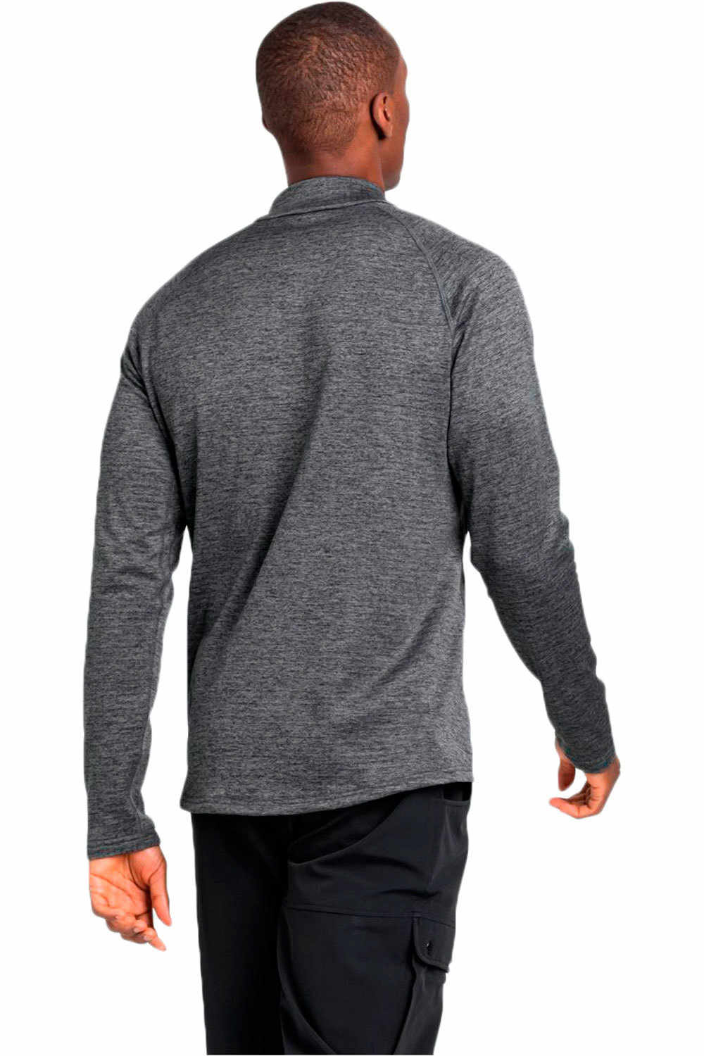 Odlo forro polar hombre Mid layer 1/2 zip TENCIA vista trasera Odlo forro polar hombre Mid layer 1/2 zip TENCIA vista trasera