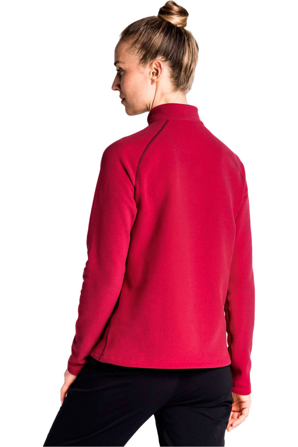 Odlo forro polar mujer Odlo Midlayer 1/2 zip RIGI vista trasera Odlo forro polar mujer Odlo Midlayer 1/2 zip RIGI vista trasera