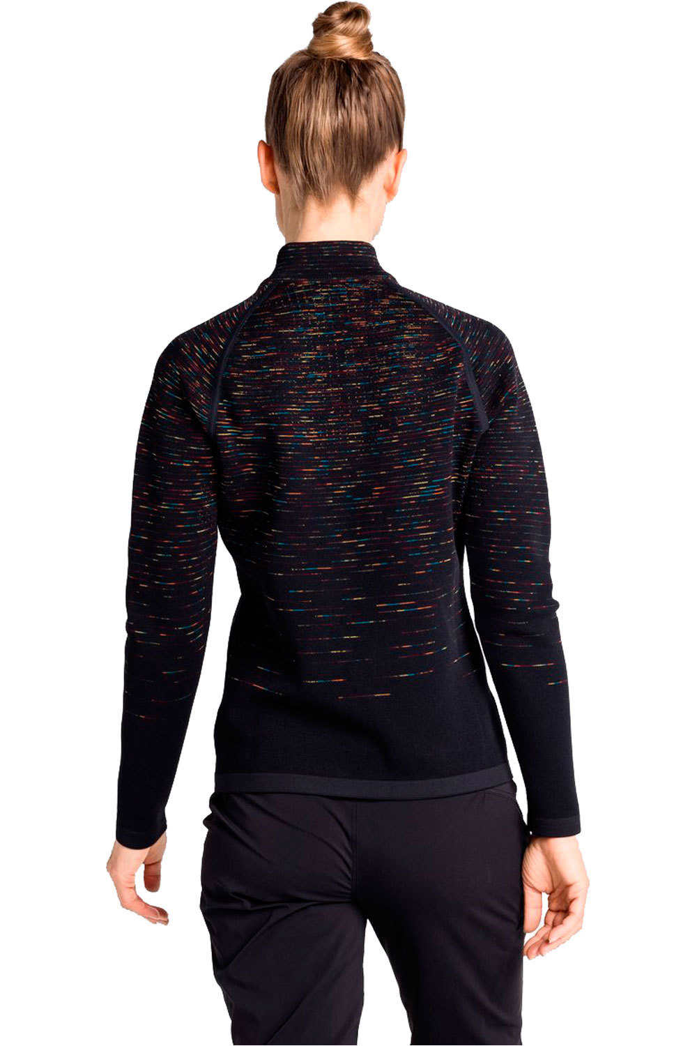 Odlo forro polar mujer Odlo Midlayer 1/2 zip BLACKCOMB vista trasera Odlo forro polar mujer Odlo Midlayer 1/2 zip BLACKCOMB vista trasera