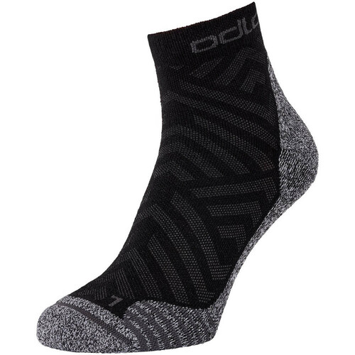 ODLO SOCKS QUARTER ACTIVE WARM HIKE GRAPHIC negro